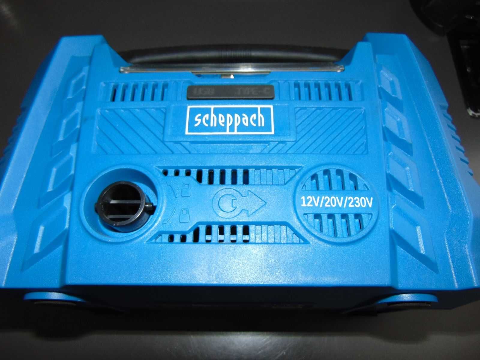 Kompresor Mobilny AIRFORCE 6 POMPKA 20V i 230V IXES Scheppach