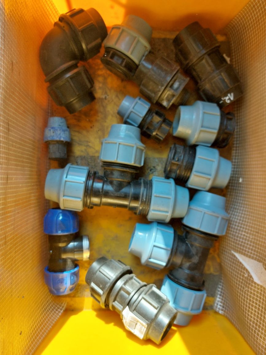 Końcówki trójniki hydrauliczne rura PE