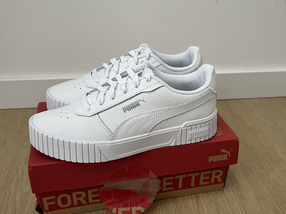 Sapatilhas brancas puma carina 2.0 tamanho 37 novas em caixa