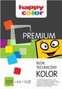 Blok techniczny kolor A4/10K Premium HAPPY COLOR