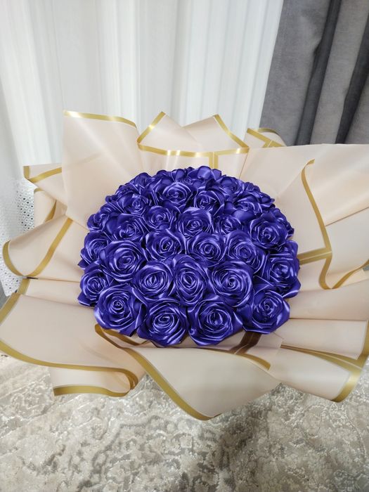 Букети з атласної стрічки