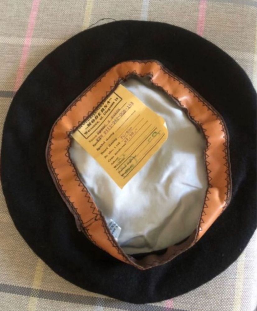 Beret PRL nowy z metkami