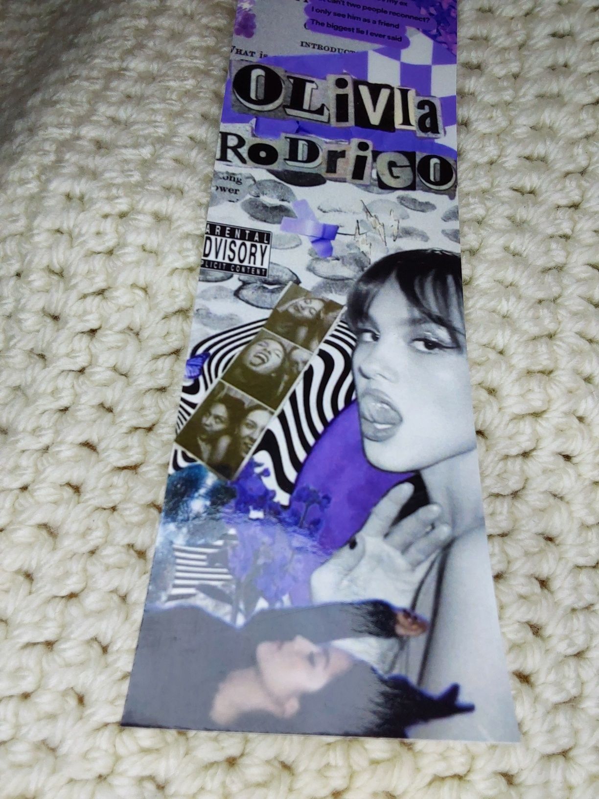 Olivia Rodrigo bookmark