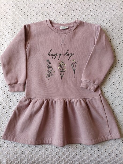 Теплий светрик сукня на флісі штани Zara кофта зимова плаття світшот