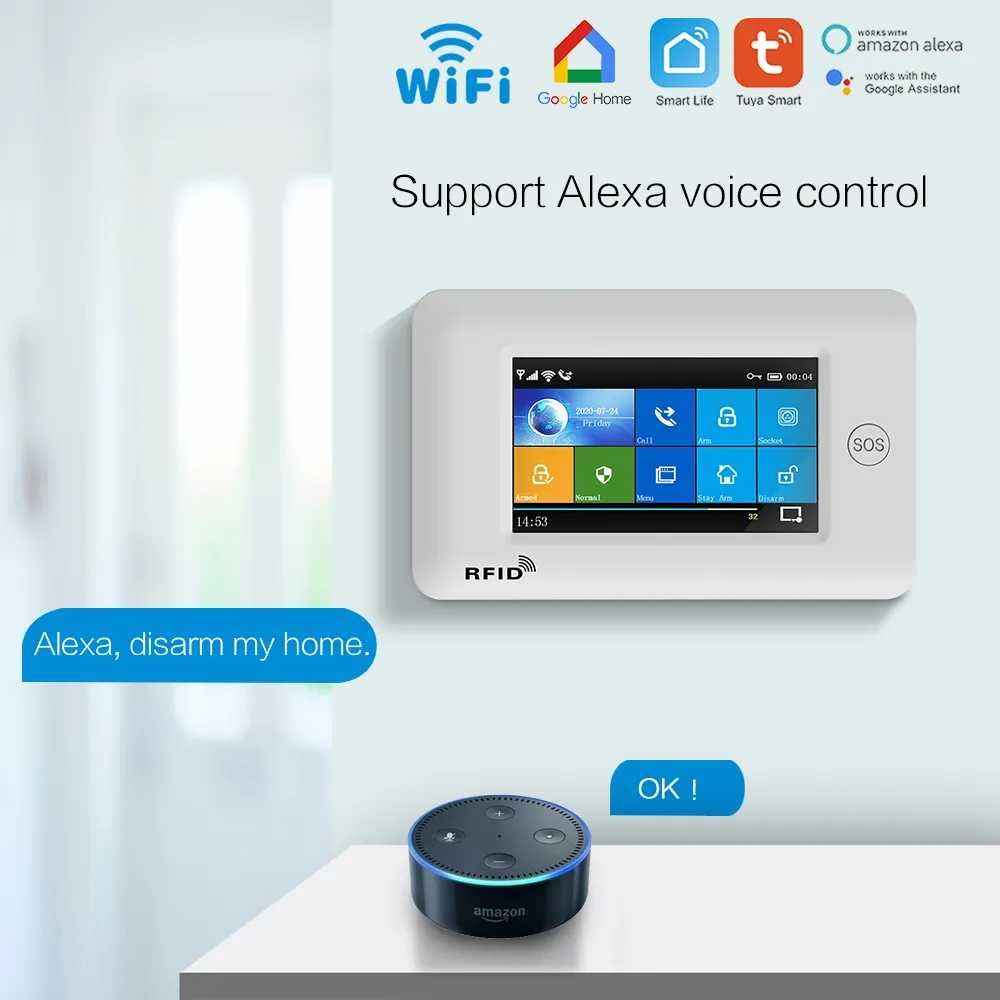 Sistema de Alarme Sem fios WIFI GSM 3G c/ App Android IOS [NOVO]