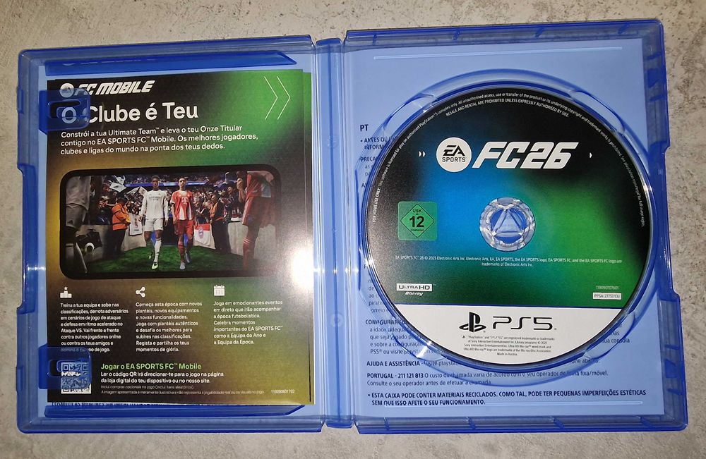 EA Sports FC 26 - PS5 (Como novo)