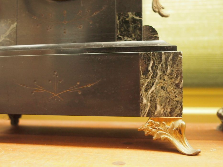 Zegar Antyk + 2 świeczniki