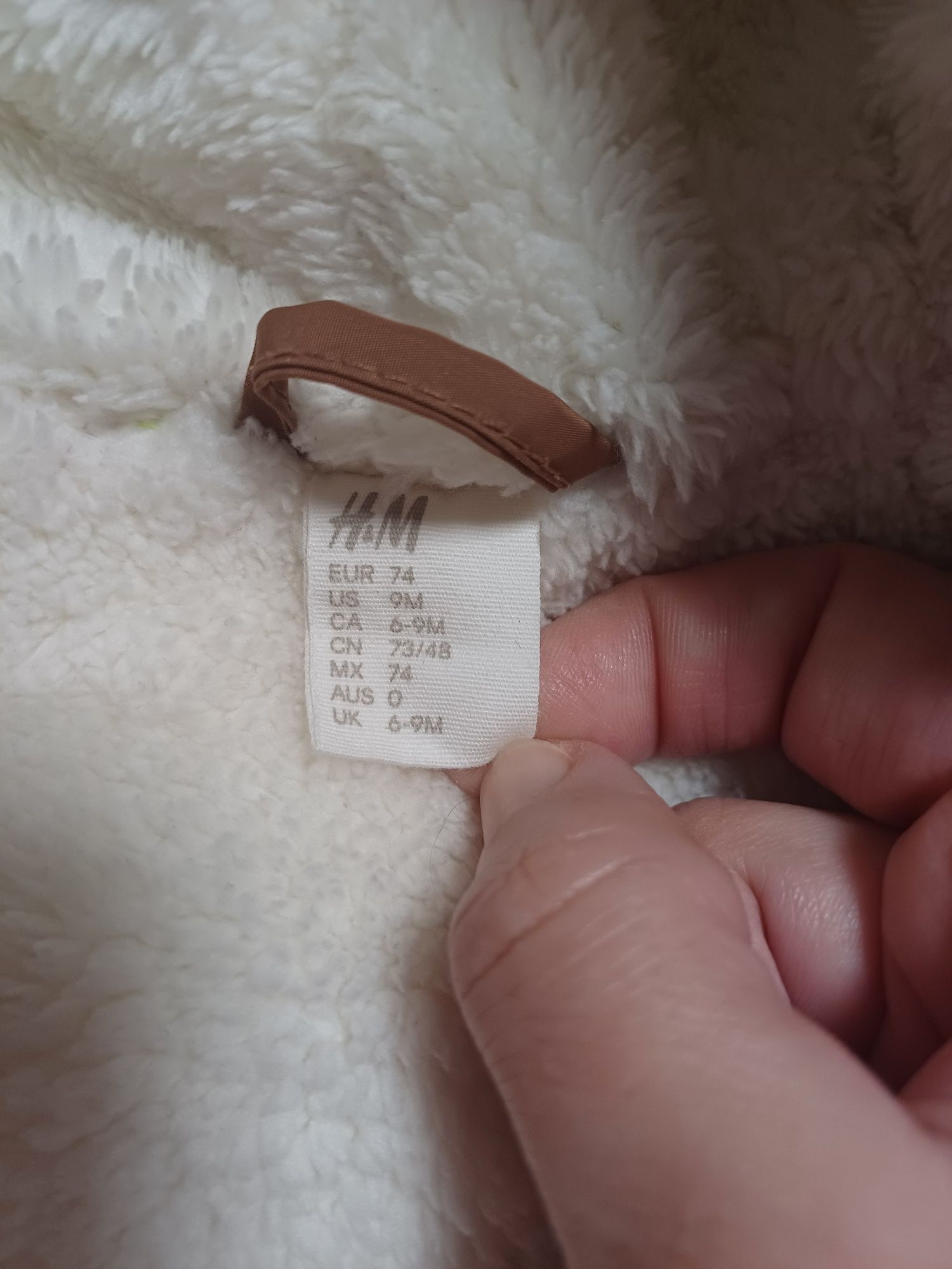 Комбінезон H&M, шапочка C&A, 74 розмір