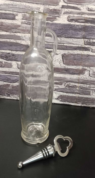 Galheteiro Azeite, 0.5 L, em vidro de 65 mm, Tampa em inox vedante