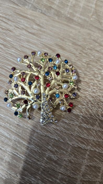 Broszka drzewko szczęścia.