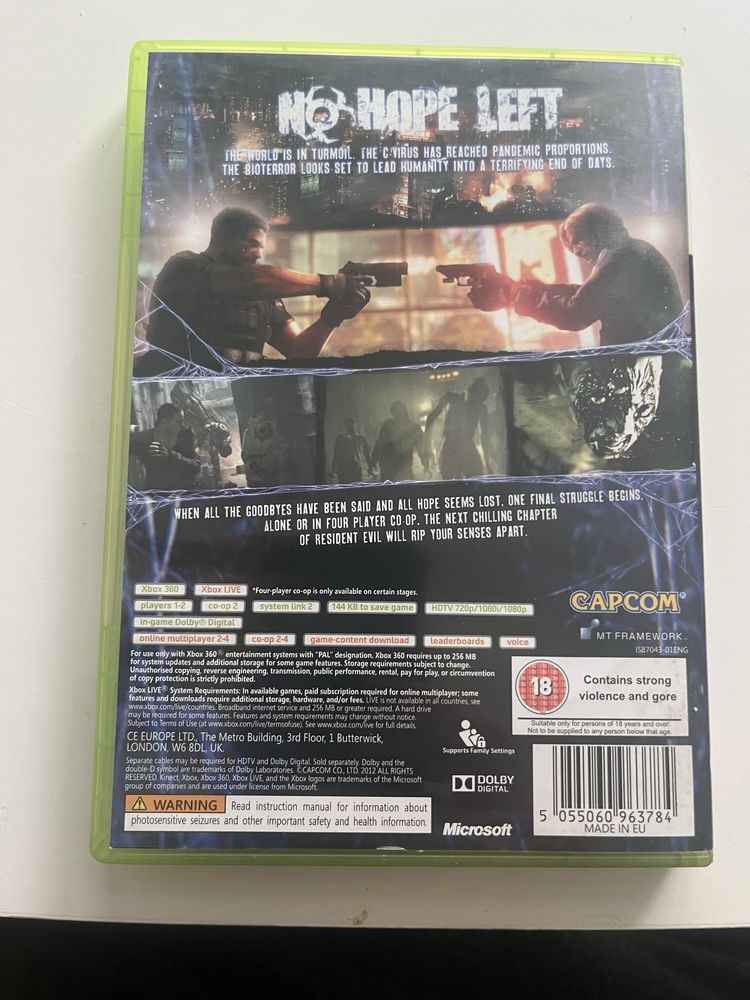 Resident evil 6 Xbox 360