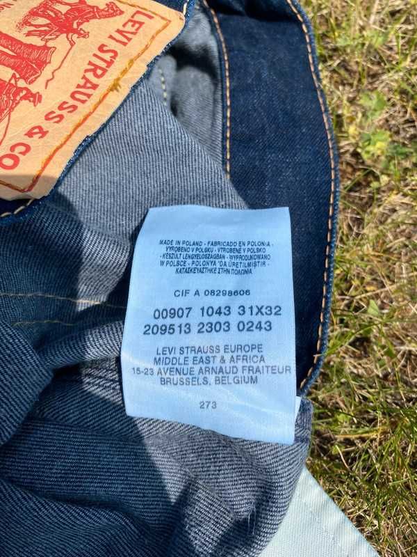 Spodnie damskie jeansy vintage Levis 907 dzwony szerokie y2k coquette