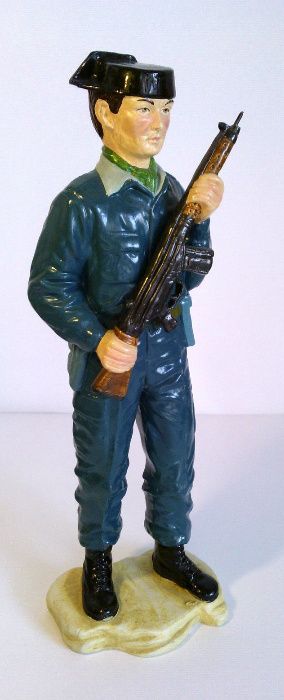 Figuras barro pintado Forças Militares, Policiais - GNR, etc