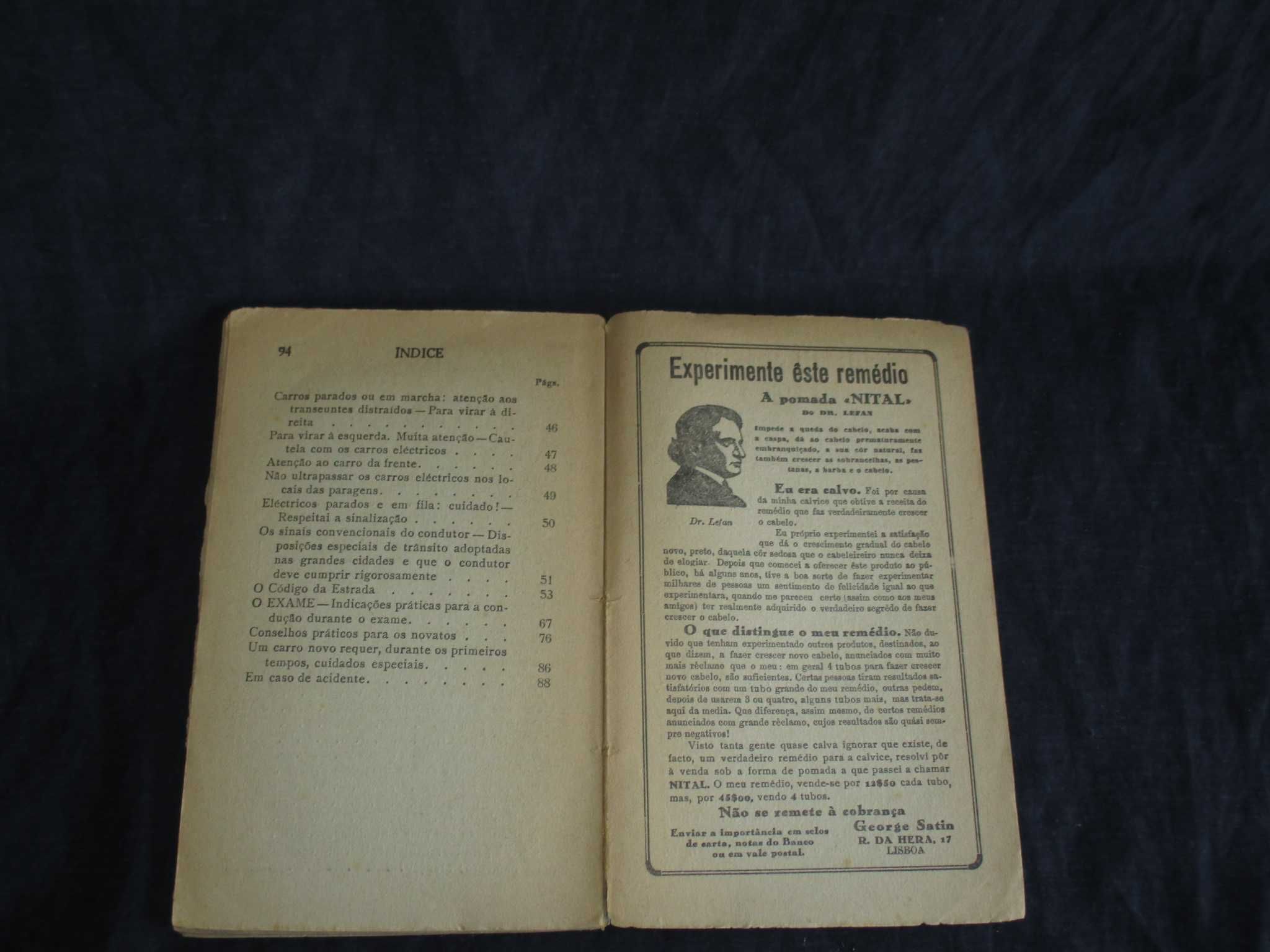 Livro Como se conduz um Automóvel Charles Gouraud