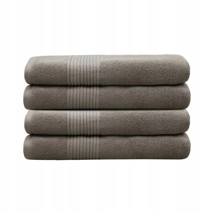Ręcznik frotte bawełniany 500 g GRUBY 100x150 beżowy ciemny