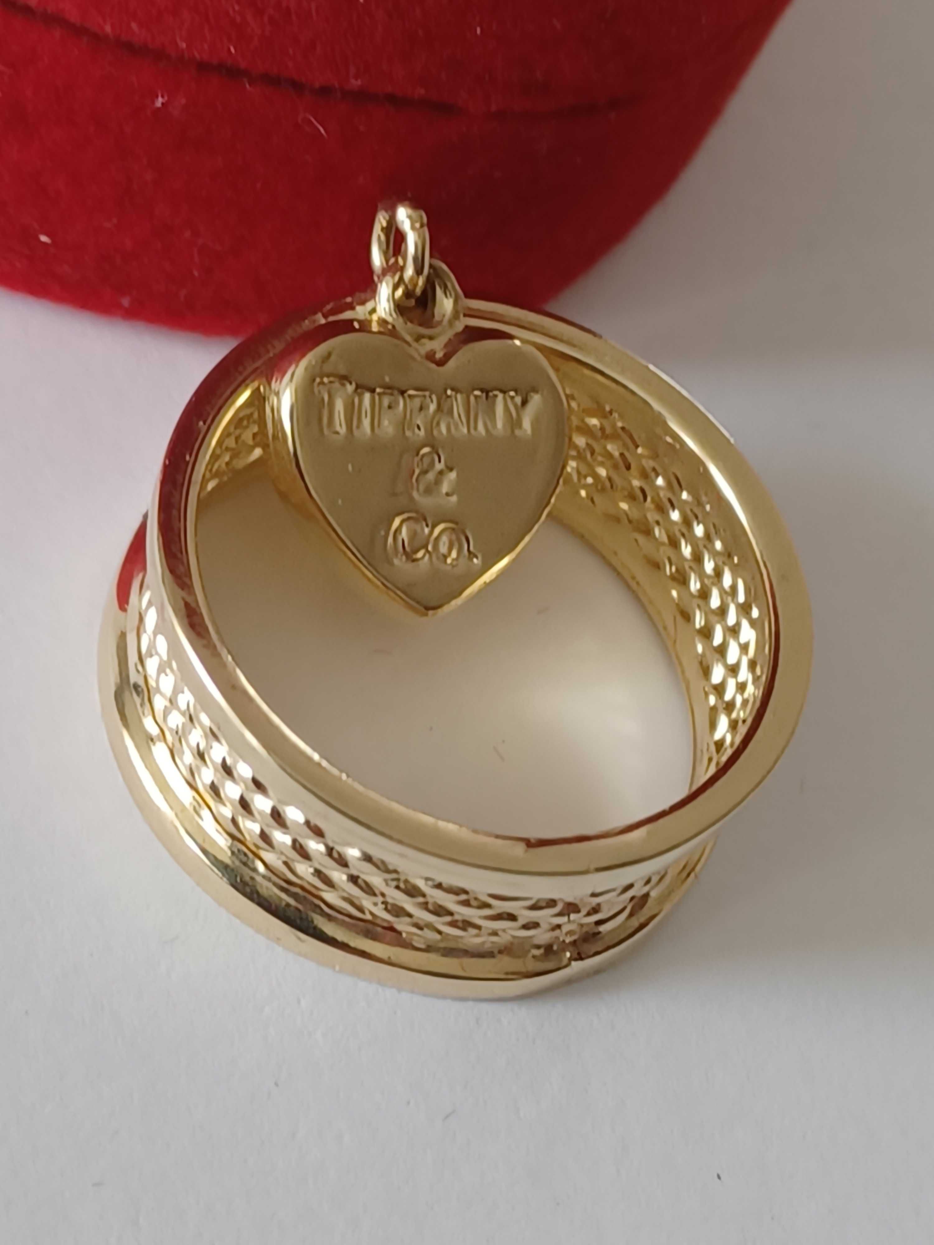 Złoty Pierścionek złoto 14 karat 585 wzór Tiffany
