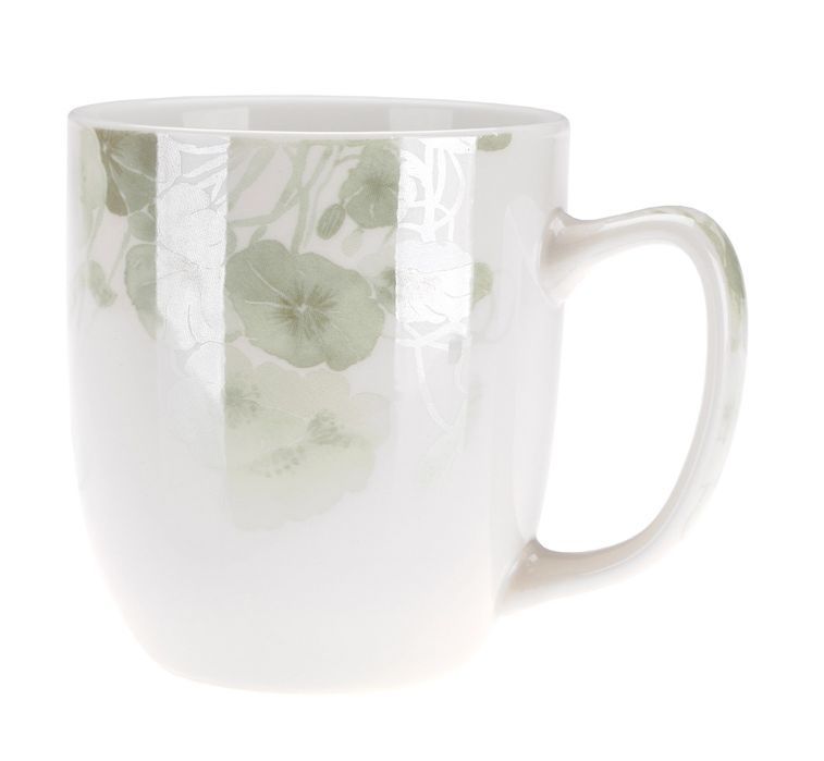 Kubek Porcelanowy 350Ml Fiore Ravi Kwiaty Zielone