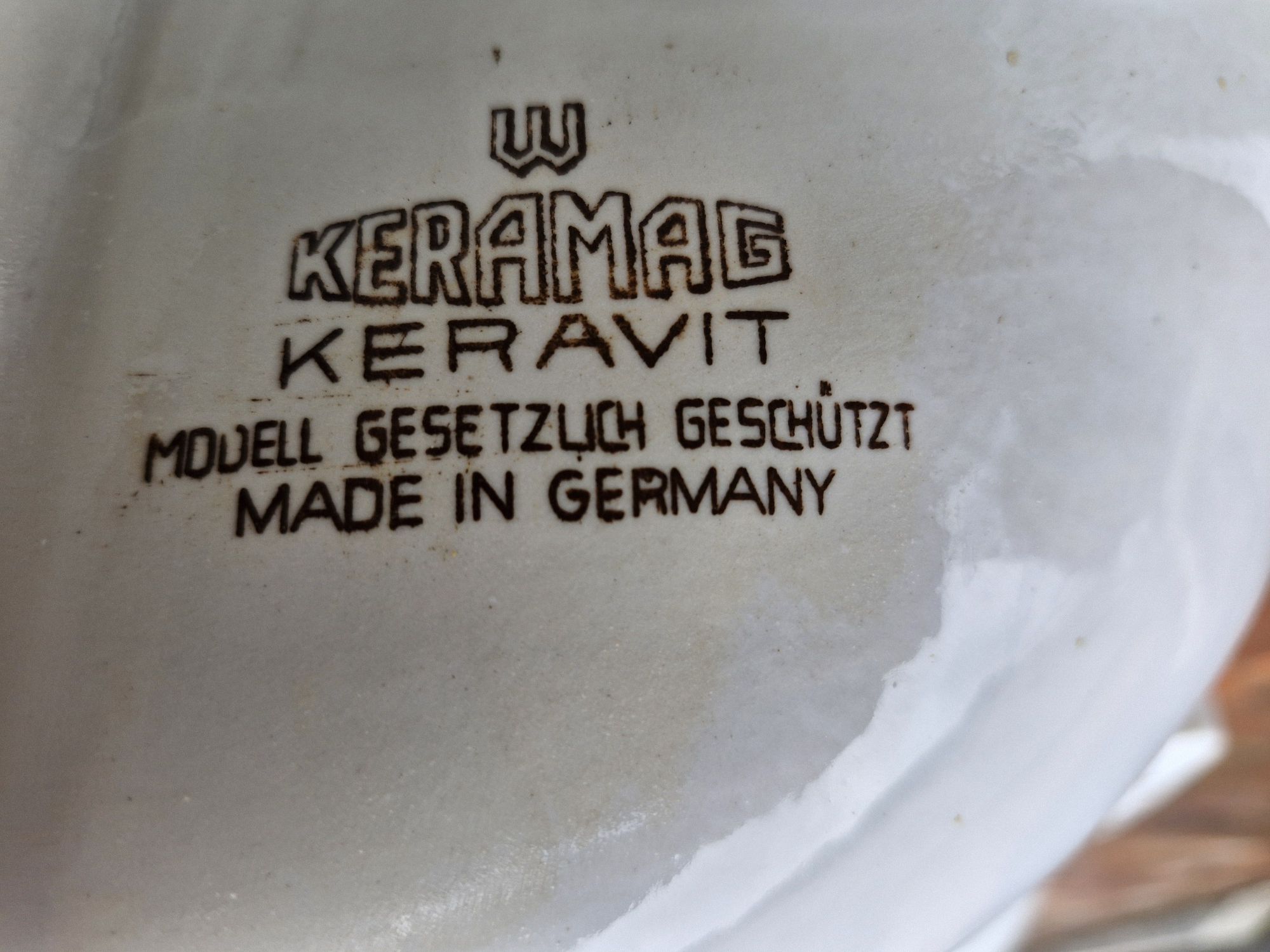 Umywalka art deco przedwojenna poniemiecka 1938 keramag keravit