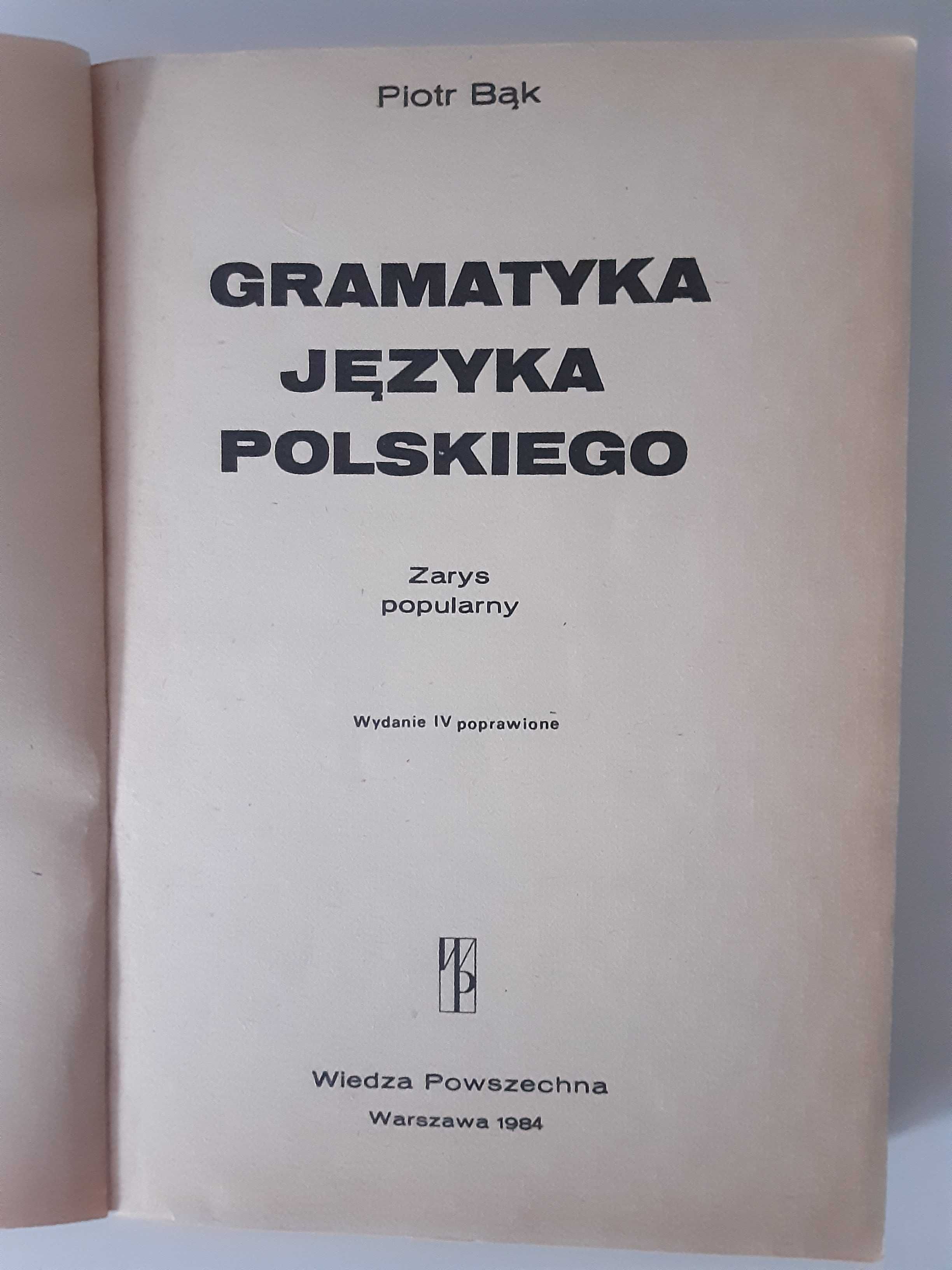 Gramatyka języka polskiego Piotr Bąk