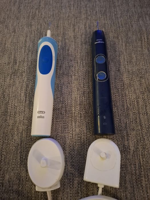 Szczoteczka Oral-b sprawna i sonicare philips uszkodzona + ładowarki