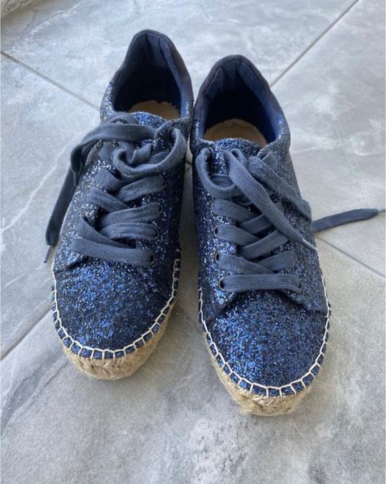 kurt geiger эспадрильи мокасины пайетка 36р.