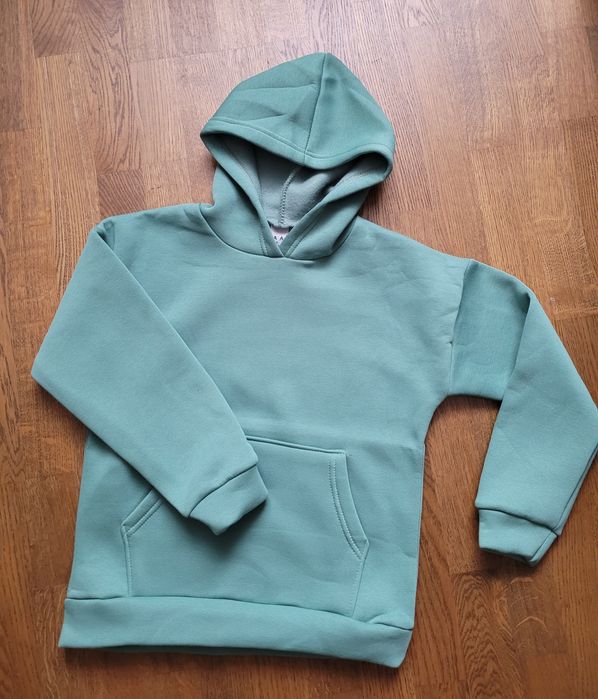 Тепла худі толстовка зелена