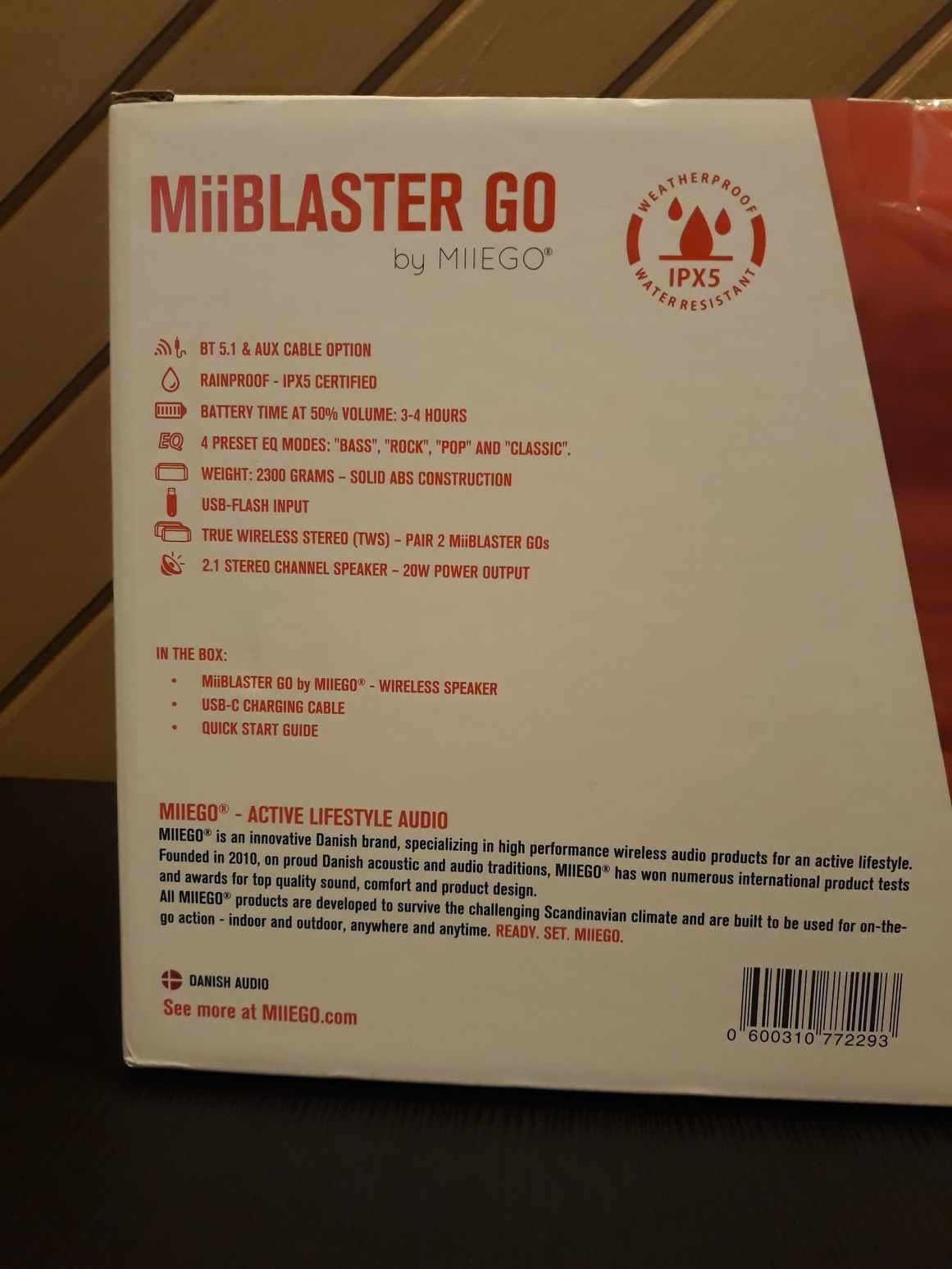 Głośnik Bluetooth MiiBlaster Go
