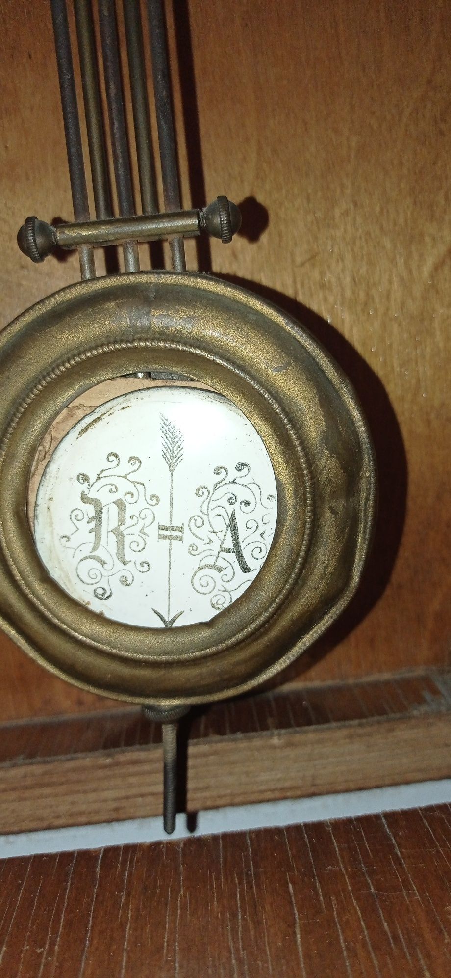 Stary zegar porcelanowa tarcza