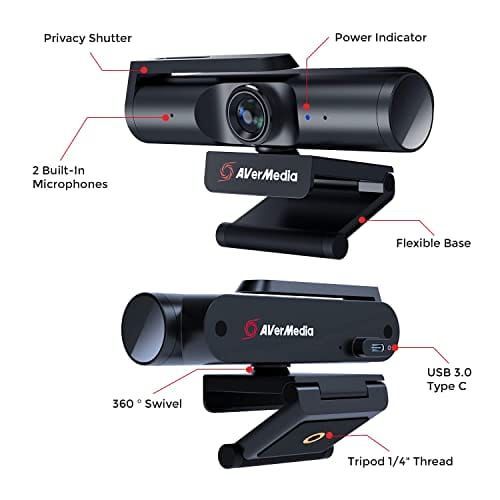 AVerMedia Live Streamer CAM 513-4K 30 kl./s UHD szerokokątna kamera