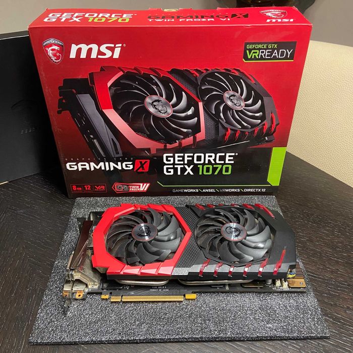 Відеокарта GeForce GTX 1070 GAMING X 8G