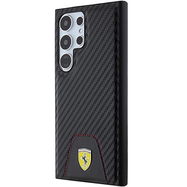 Etui Ferrari Carbon Stitched Bottom na Samsung Galaxy S24 Ultra - czar