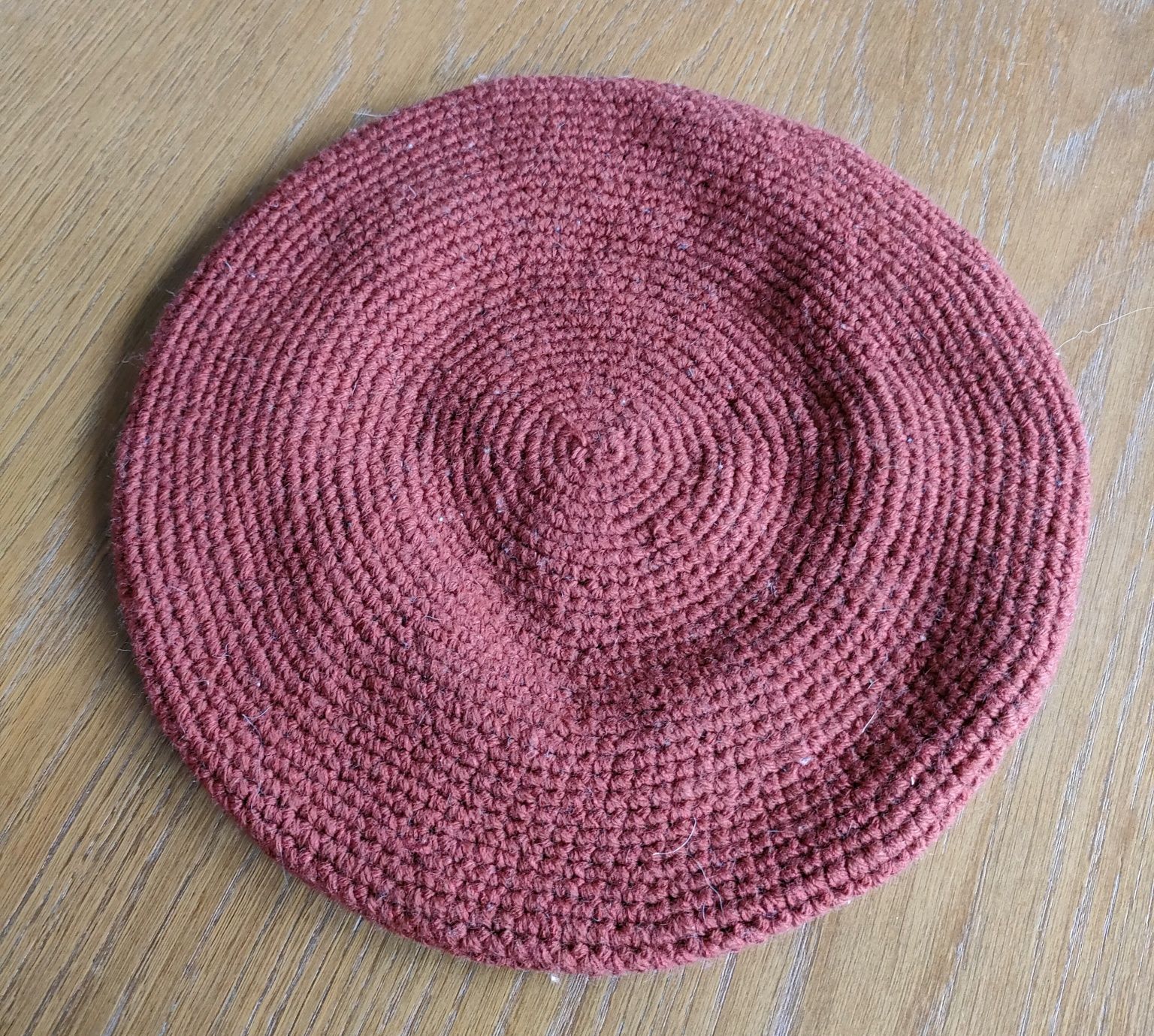 Beret różowy r 56