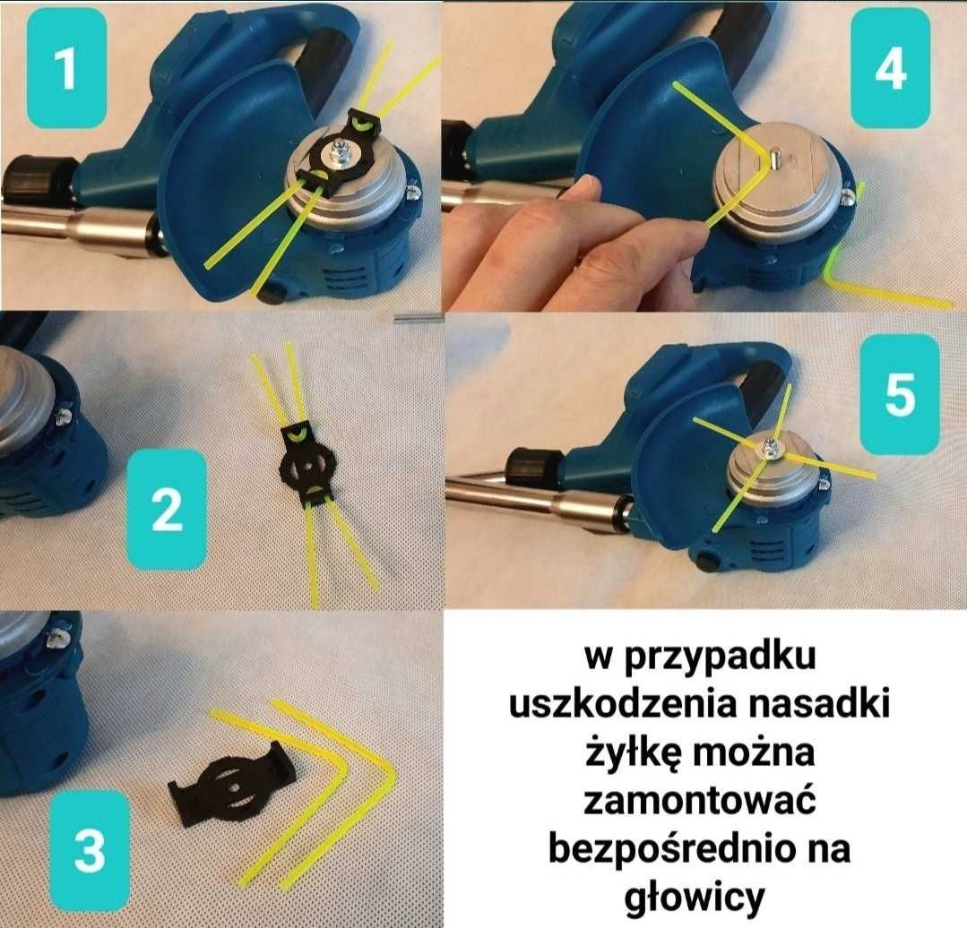 Podkaszarka Kosa do baterii Makita 18V akcesoria żyłka linka kółka