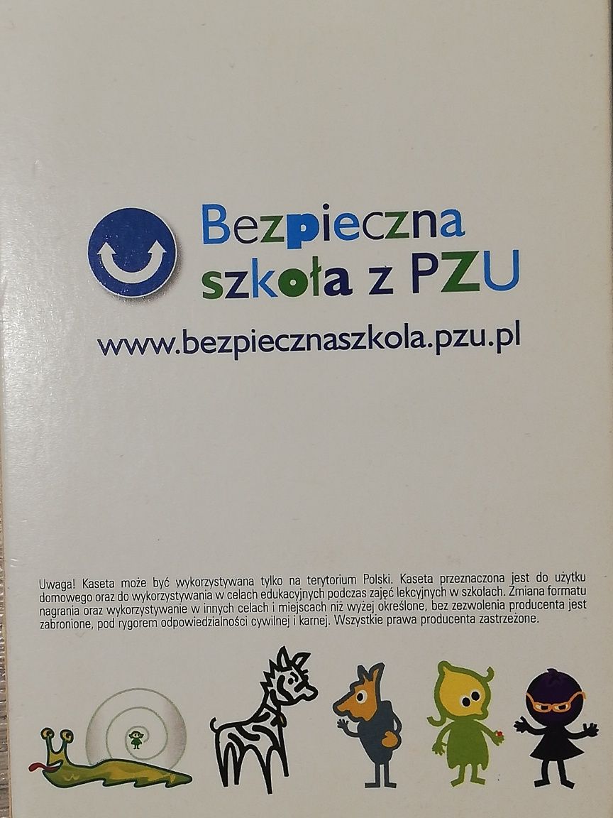 Bezpieczna szkoła z PZU kaseta VHS