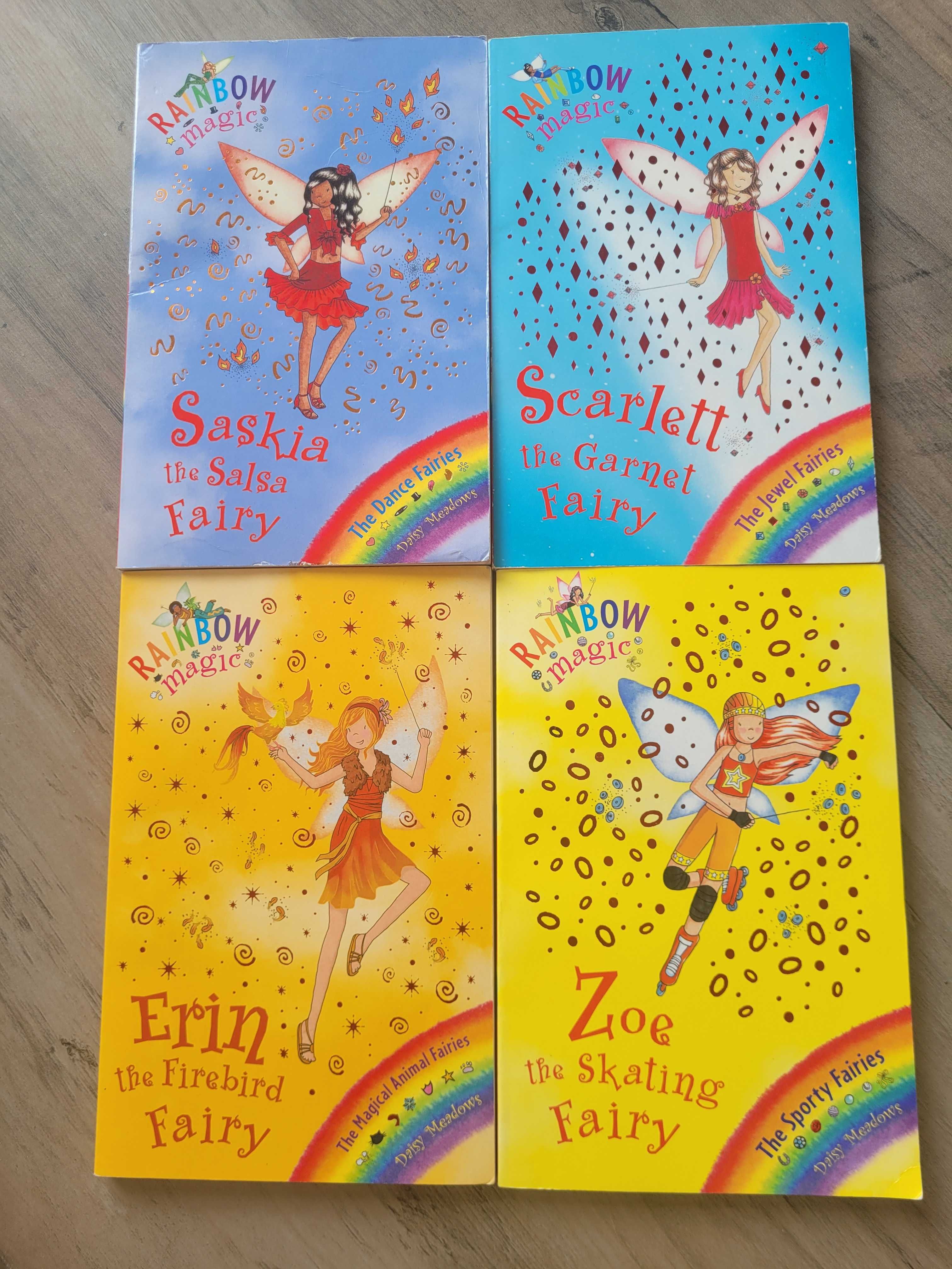 4 książki po angielsku Rainbow Magic Fairies Daisy Meadows