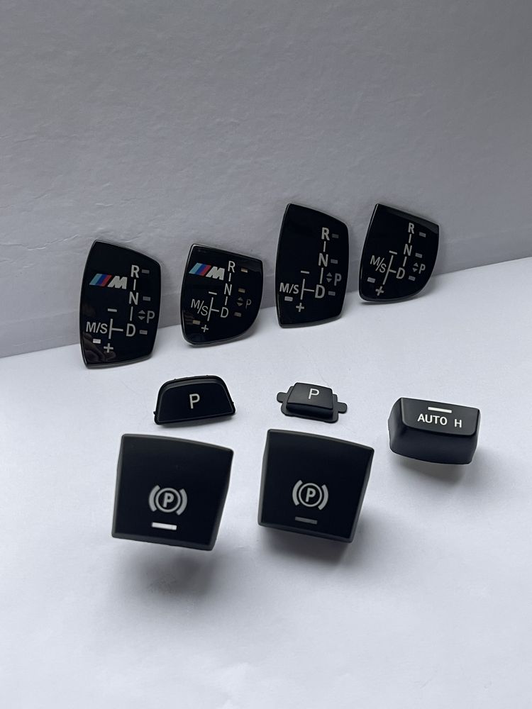 Кнопка паркінг, накладка на кпп селектор bmw f01 f10 f30 f15 f25