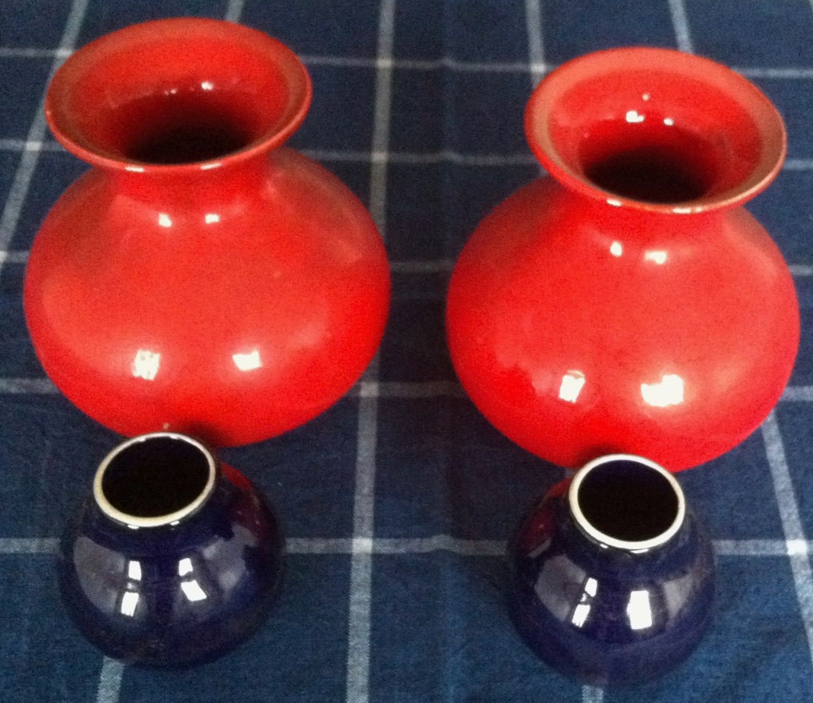 conjunto de potes decorativos