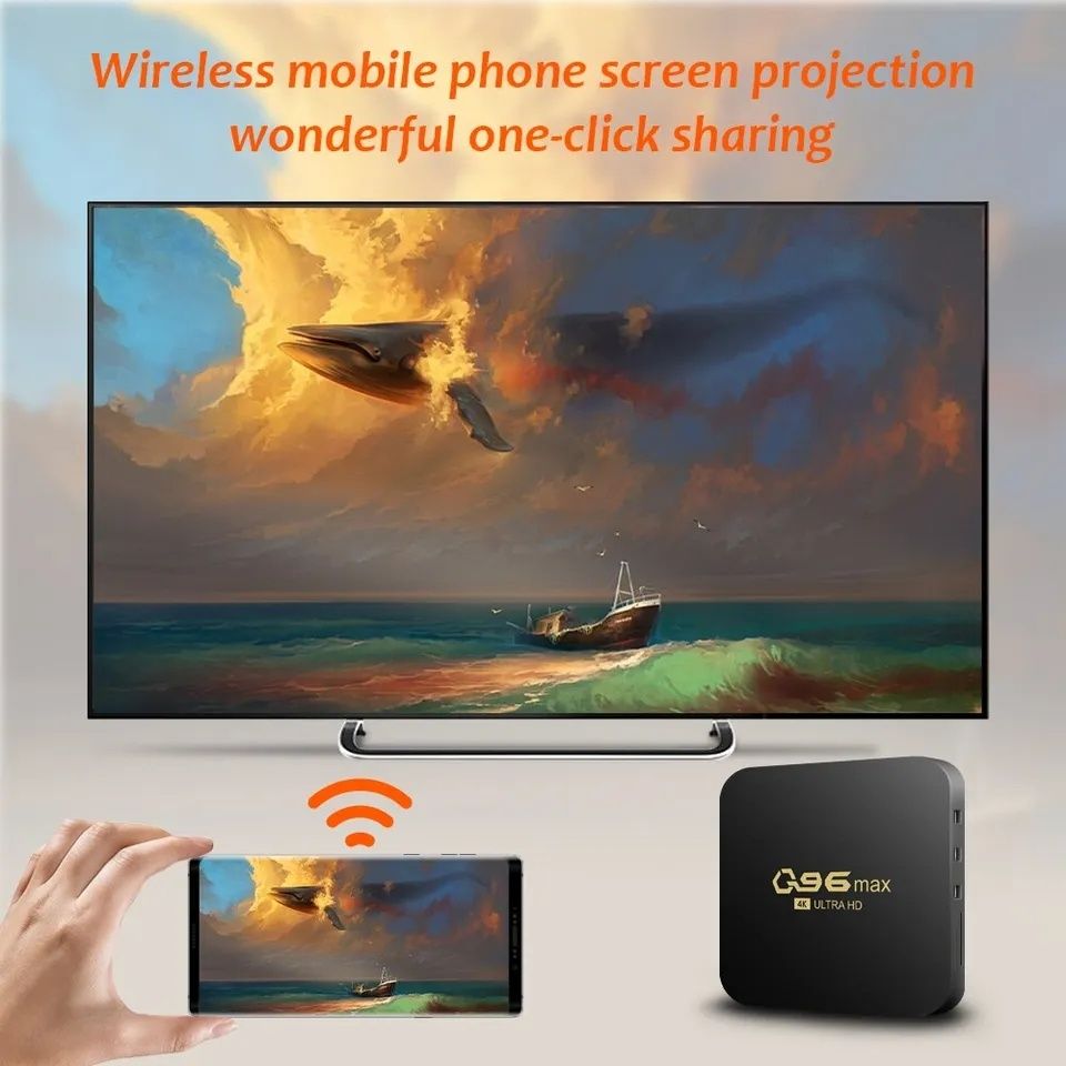 Смарт приставка Q96 MAX Smart Android TV Box (1GB/8GB; Android 10)