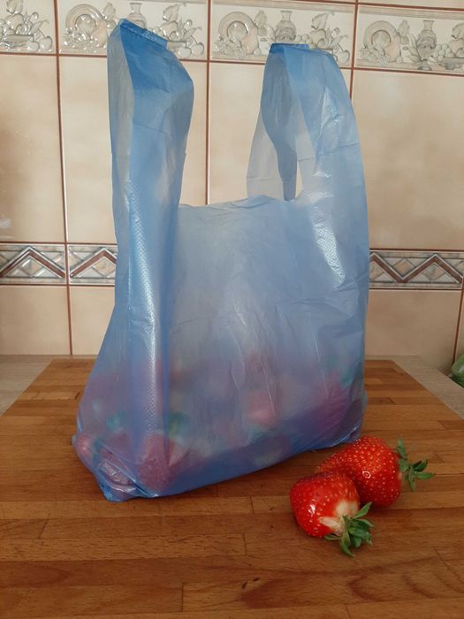 reklamówka zrywka do 3 kg 400 sztuk kolor niebieski