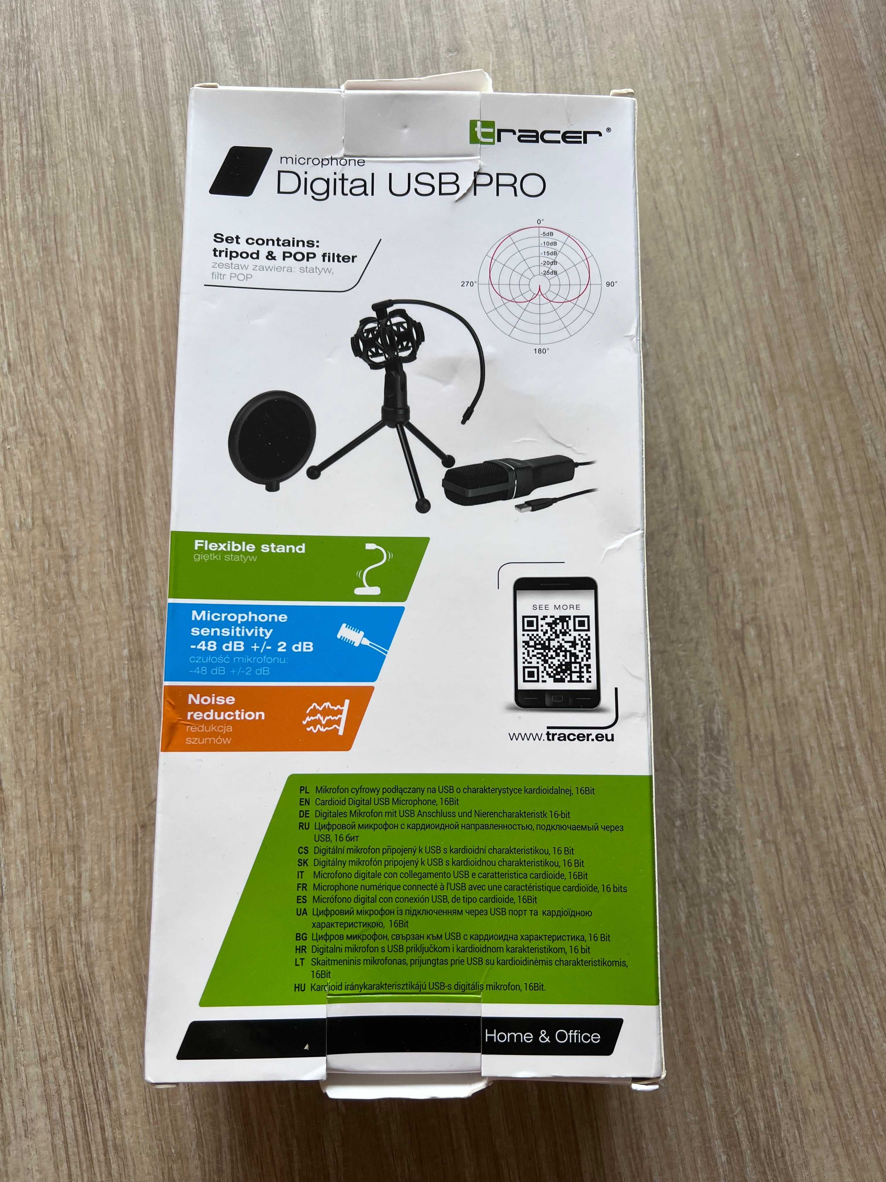 Nowy profesjonalny mikrofon TRACER Digital USB PRO
