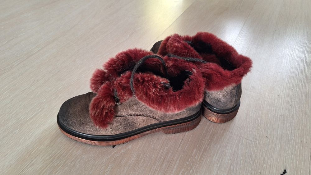 Vitto rossi  Очень тёплые ботинки из натурального меха