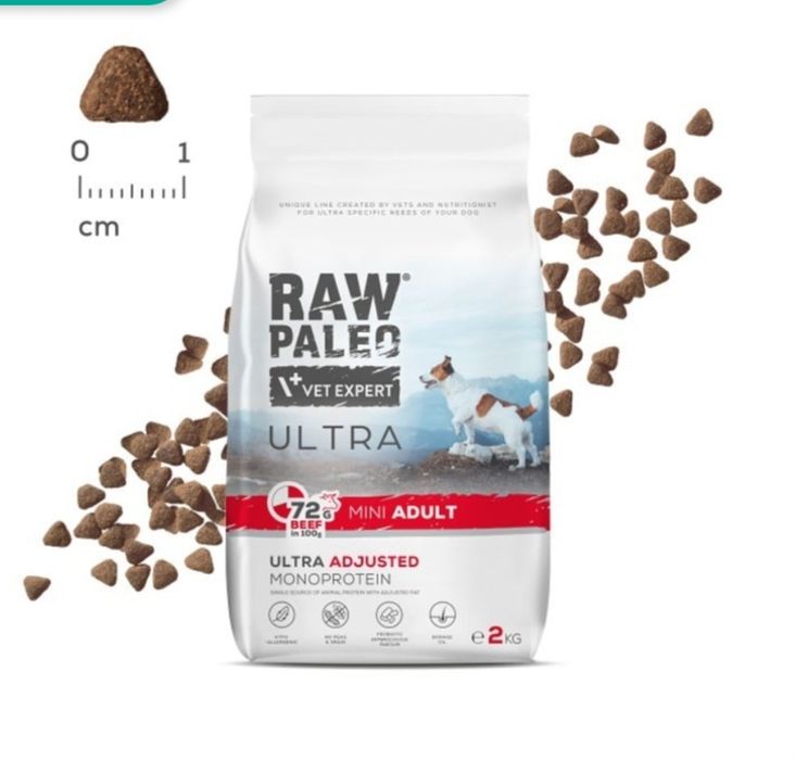 Raw Paleo Ultra Mini Adult beef 3kg wołowina