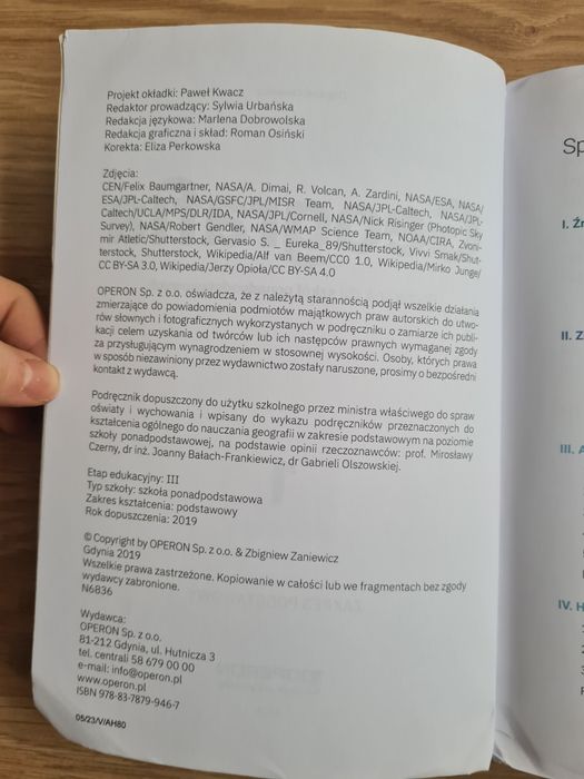 Geografia 1 Operon Zakres podstawowy
