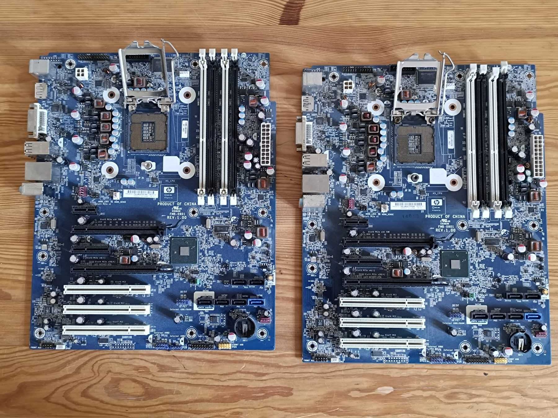 Материнські плати FMB-0901 2 шт.socket 1156