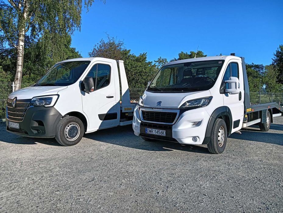 Tani prosty wynajem lawety auto laweta  busa   bus Wrocław