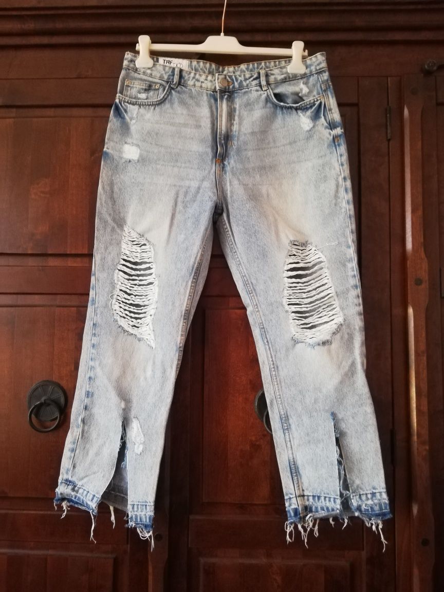 Zara by TRF spodnie jeansowe, jeansy rozmiar 42