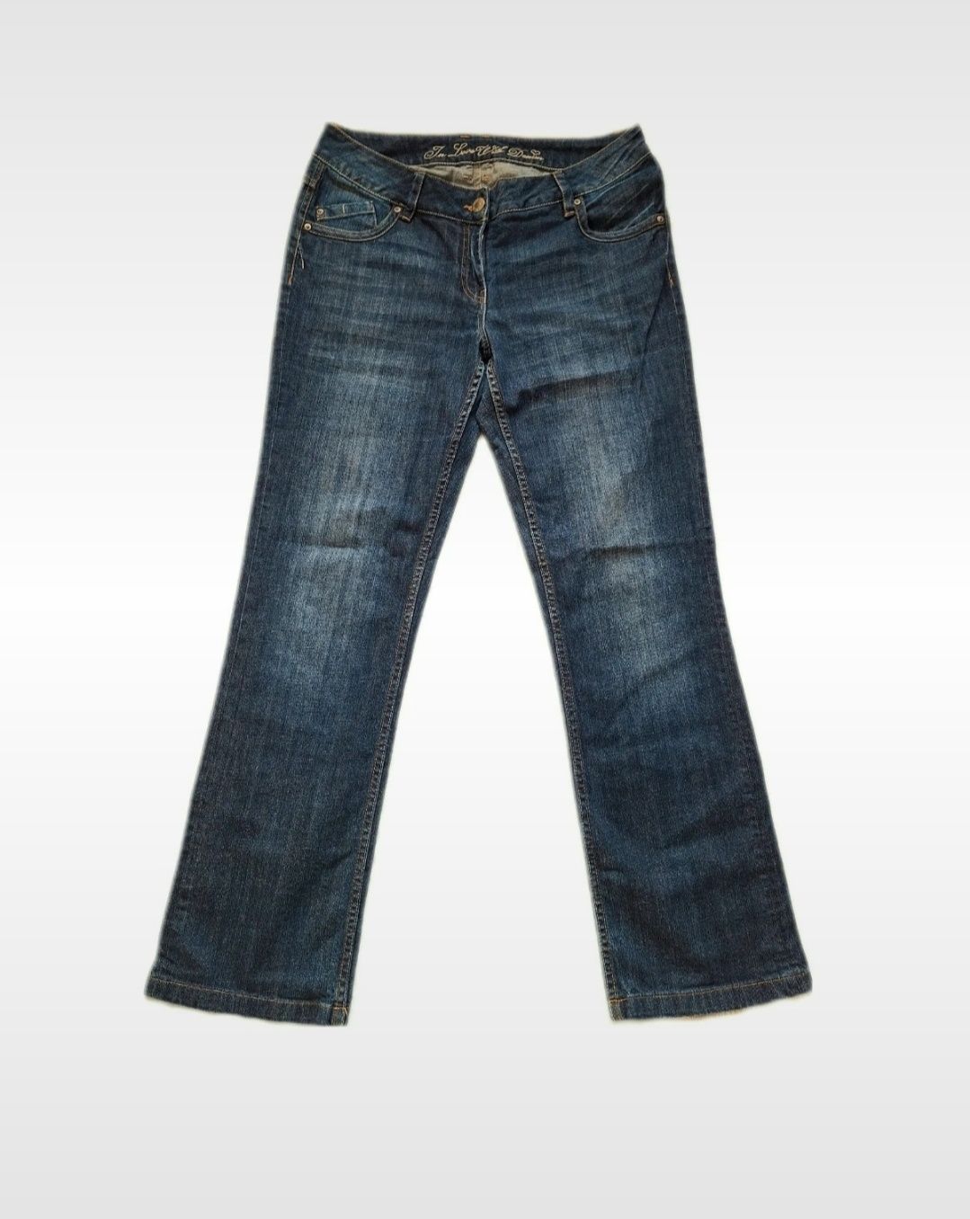 Damskie jeansy bootcut granatowe rozmiar L