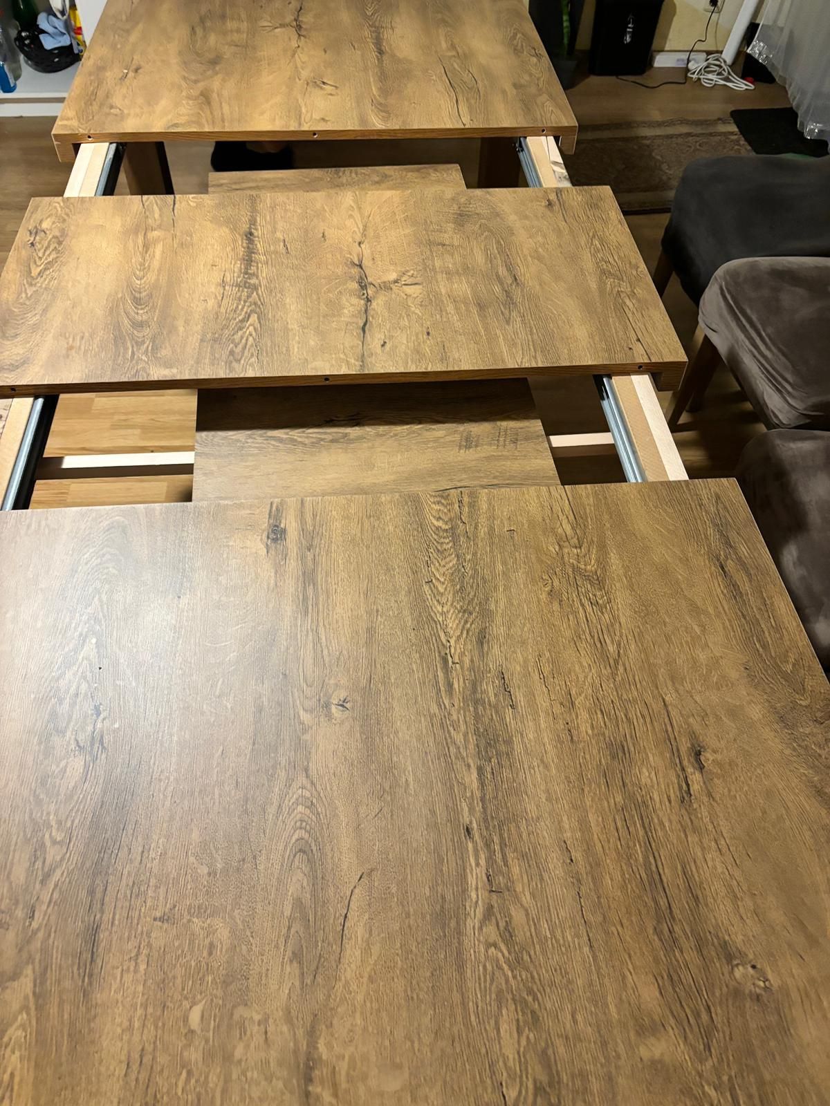 Stół rozkładany  + 8 krzeseł