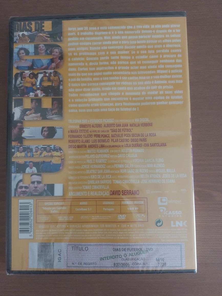 DVD NOVO / Original / SELADO - Dias de Futebol