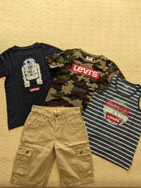 Футболки, майки, шорты, джинсы на мальчика 10-12 лет, levis, M&S, H&M
